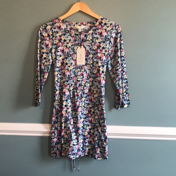 NWT Seasalt Cornwall Early boat tunic shirt. Floral tie back. Size 6 - Picture 1 of 8